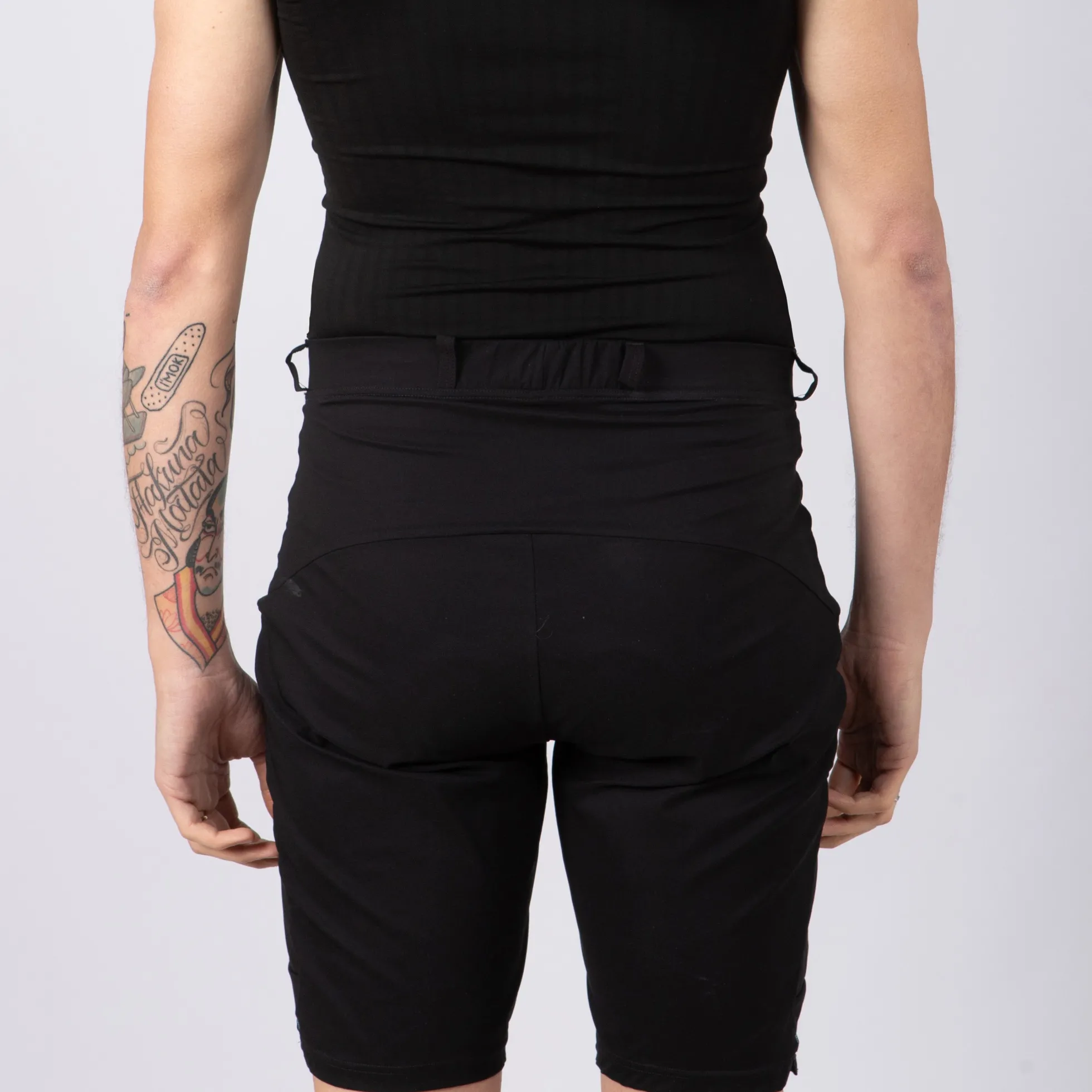 Baggy Jëuf Pro Gravel con fondello - Nero