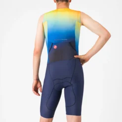 Body senza maniche Castelli Free Sanremo 3 Suit - Blu