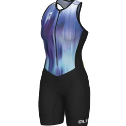 Body donna senza maniche Ale Tri Crazy - Blu