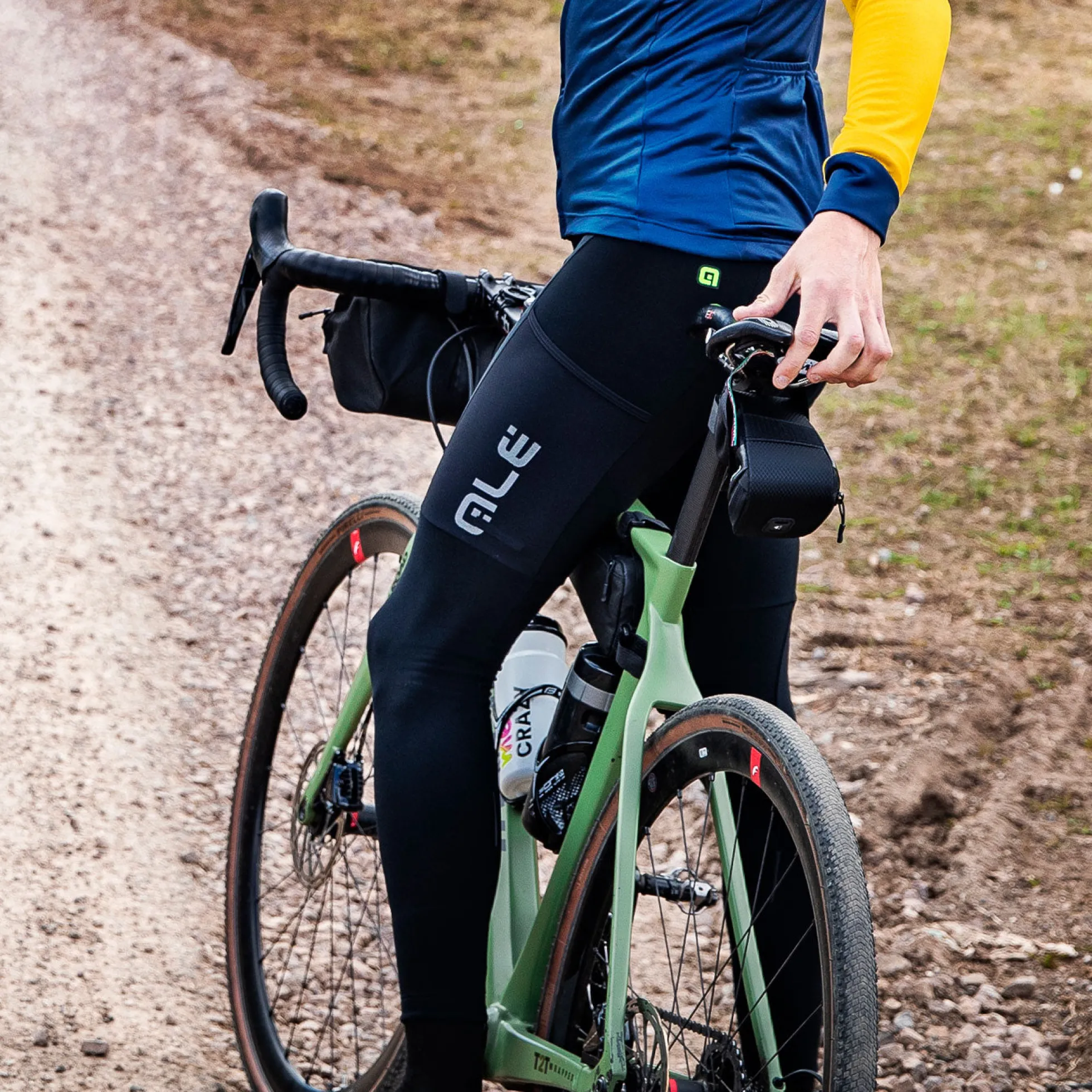 Calzamaglia Ale Off Road Gravel Stones Cargo - Nero