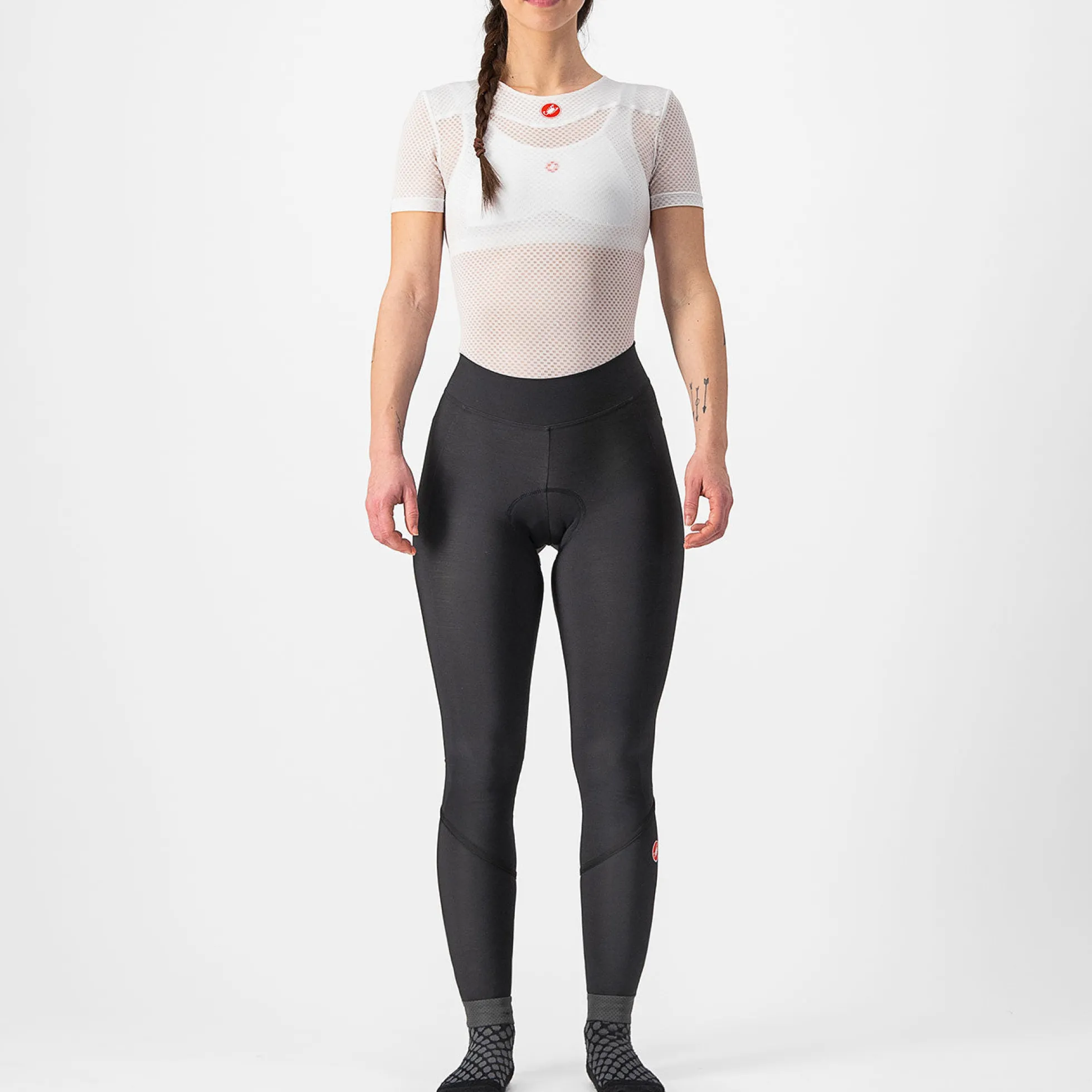 Calzamaglia senza bretelle donna Castelli Velocissima DT - Nero reflex