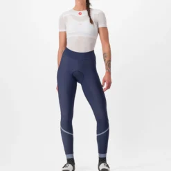 Calzamaglia senza bretelle donna Castelli Velocissima DT - Blu scuro