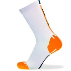 Calze Biotex Fluo Race - Bianco Arancione Fluo