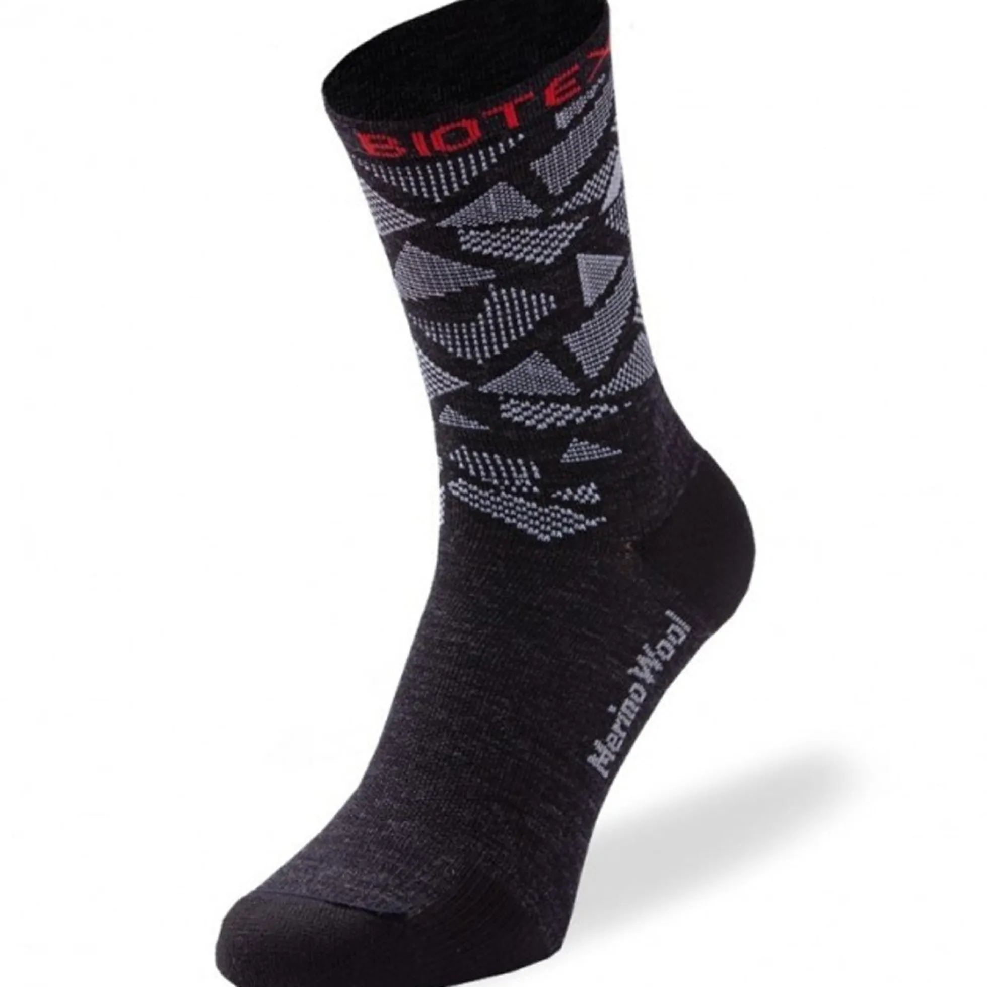 Calze Biotex Merino - Nero bianco