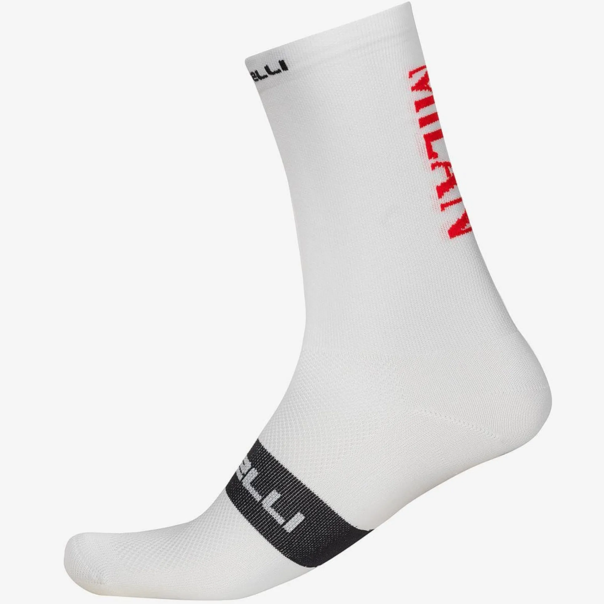 Calze Castelli x AC Milan Rosso Corsa Pro 18 - Bianco
