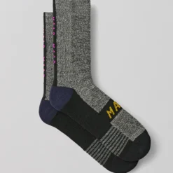 Calze Maap Alt_Road Merino Space Dye - Nero