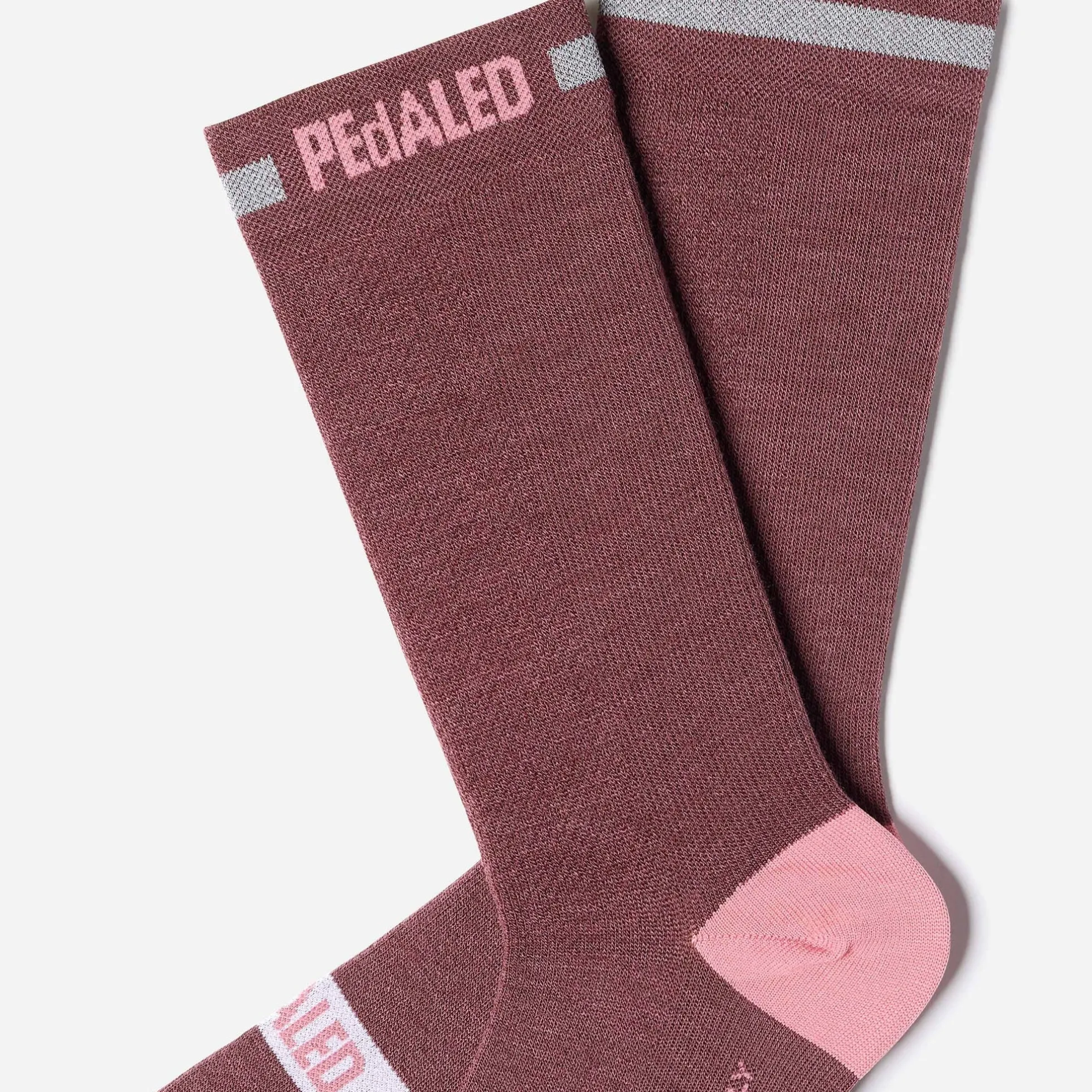 Calze Pedaled Odyssey Merino Reflective - Bordeaux