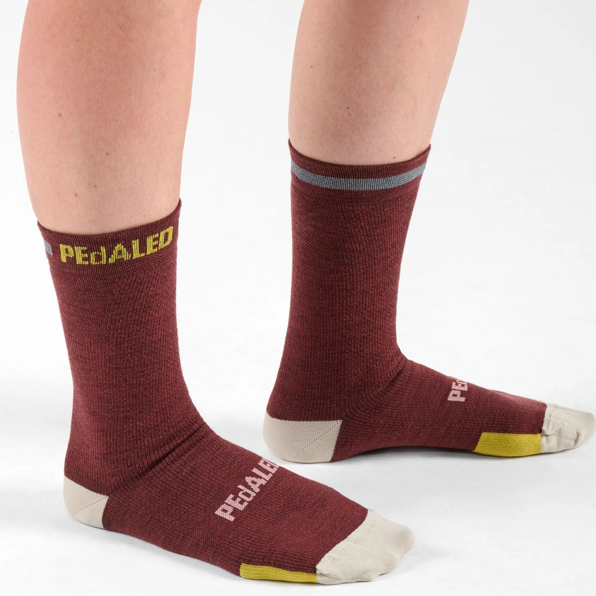 Calze Pedaled Odyssey Merino - Bordeaux
