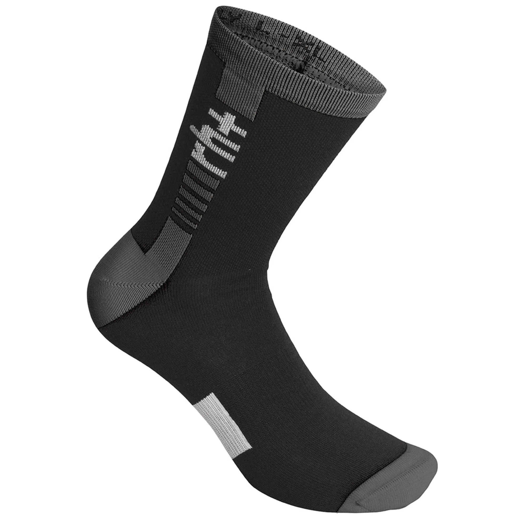 Calze Rh+ Logo Merino 15 - Nero grigio