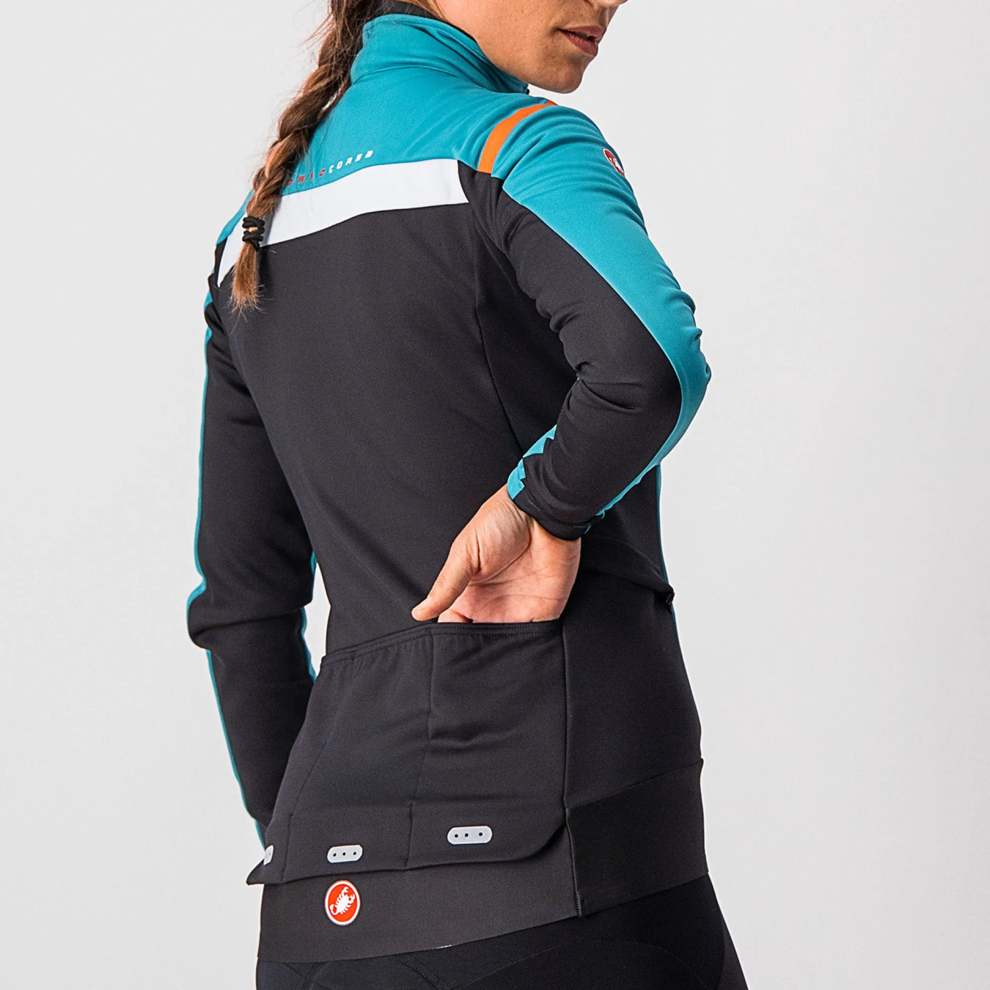Giacca donna Castelli Alpha RoS 2 Light - Azzurro