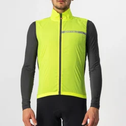 Gilet Castelli Squadra Stretch - Giallo Fluo