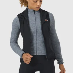 Gilet donna Cafe du Cycliste Edith - Nero
