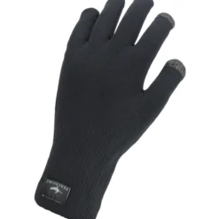 Guanti Sealskinz Waterproof All Weather Ultra Grip Knitted - Nero