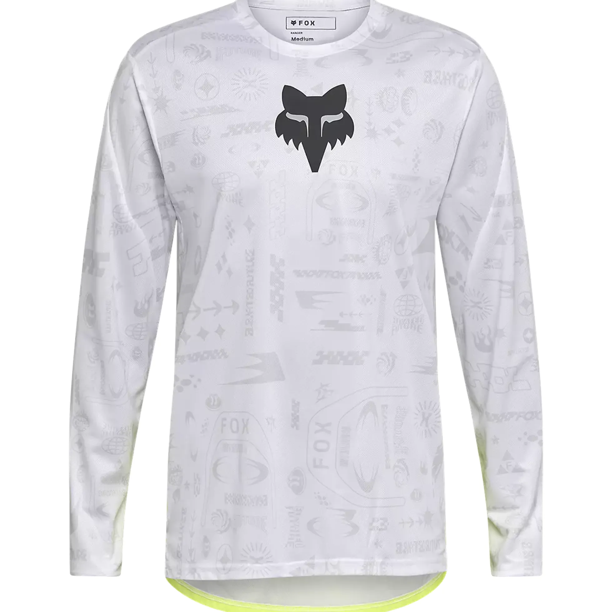 Maglia maniche lunghe Fox Defend Ranger Lunar - Bianco