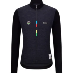 Maglia maniche lunghe Santini UCI - Nero