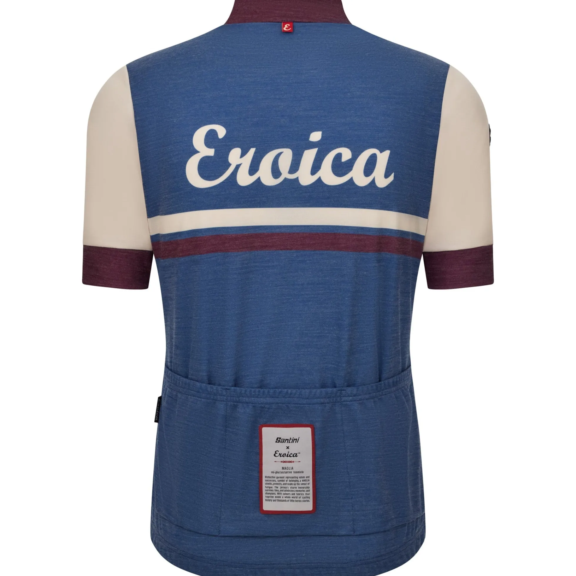 Maglia Santini Eroica Iris - Blu