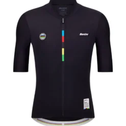 Maglia Santini UCI Campione del Mondo - Nero