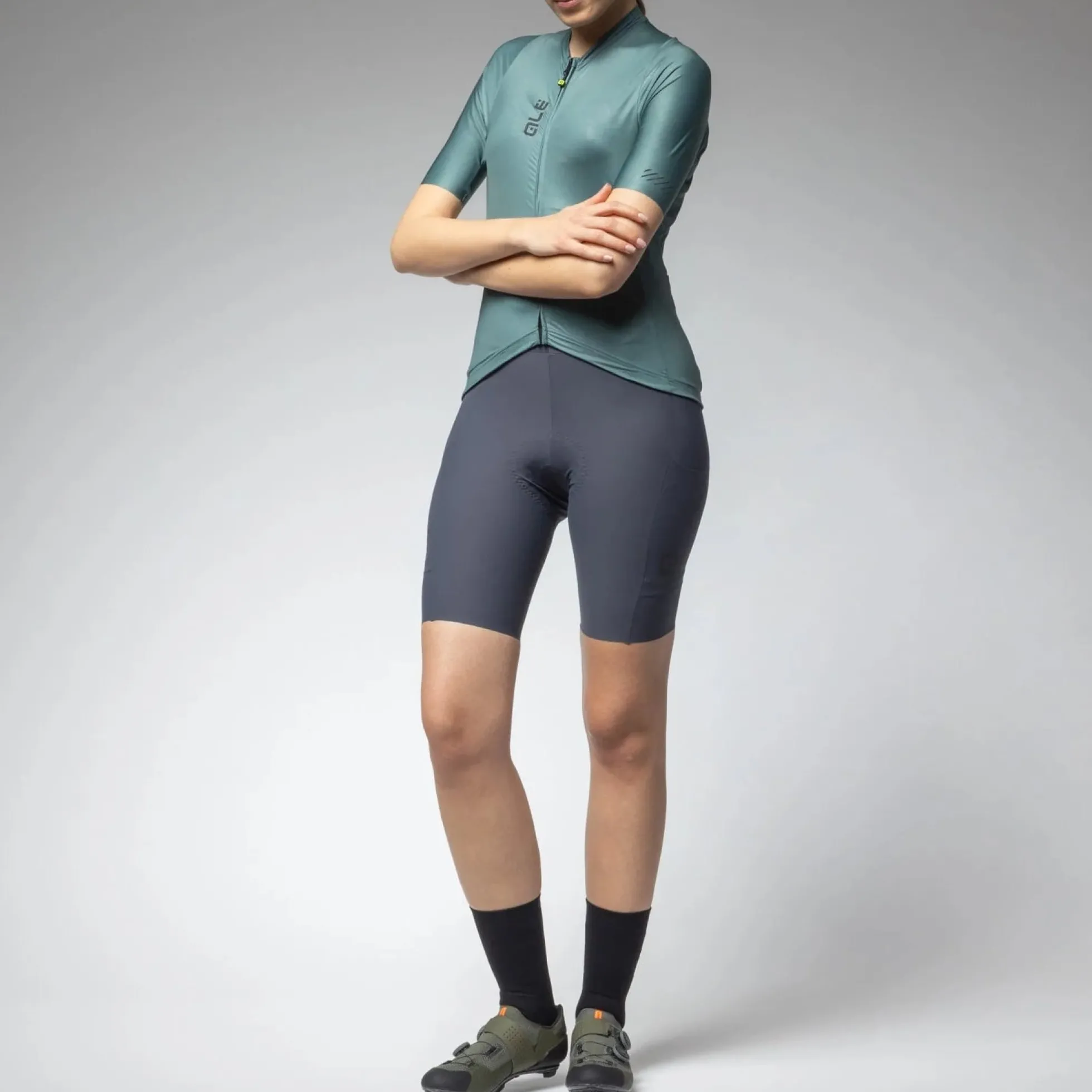 Maglia donna Ale Pragma Color Block Off Road - Verde chiaro