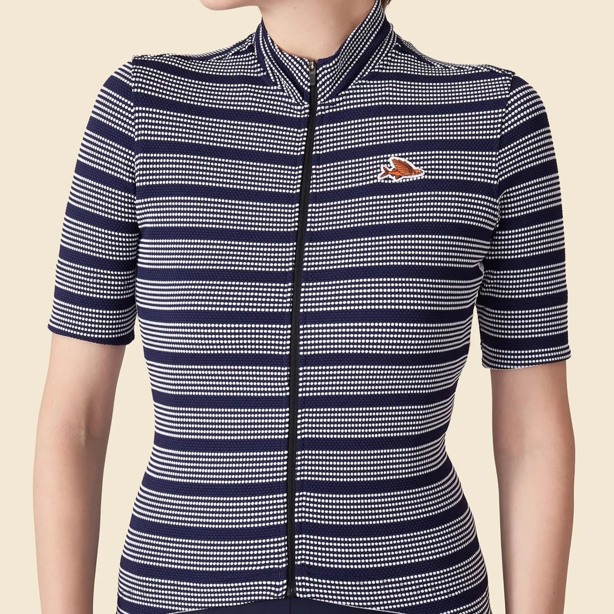 Maglia donna Cafe du Cycliste Francine - Blu