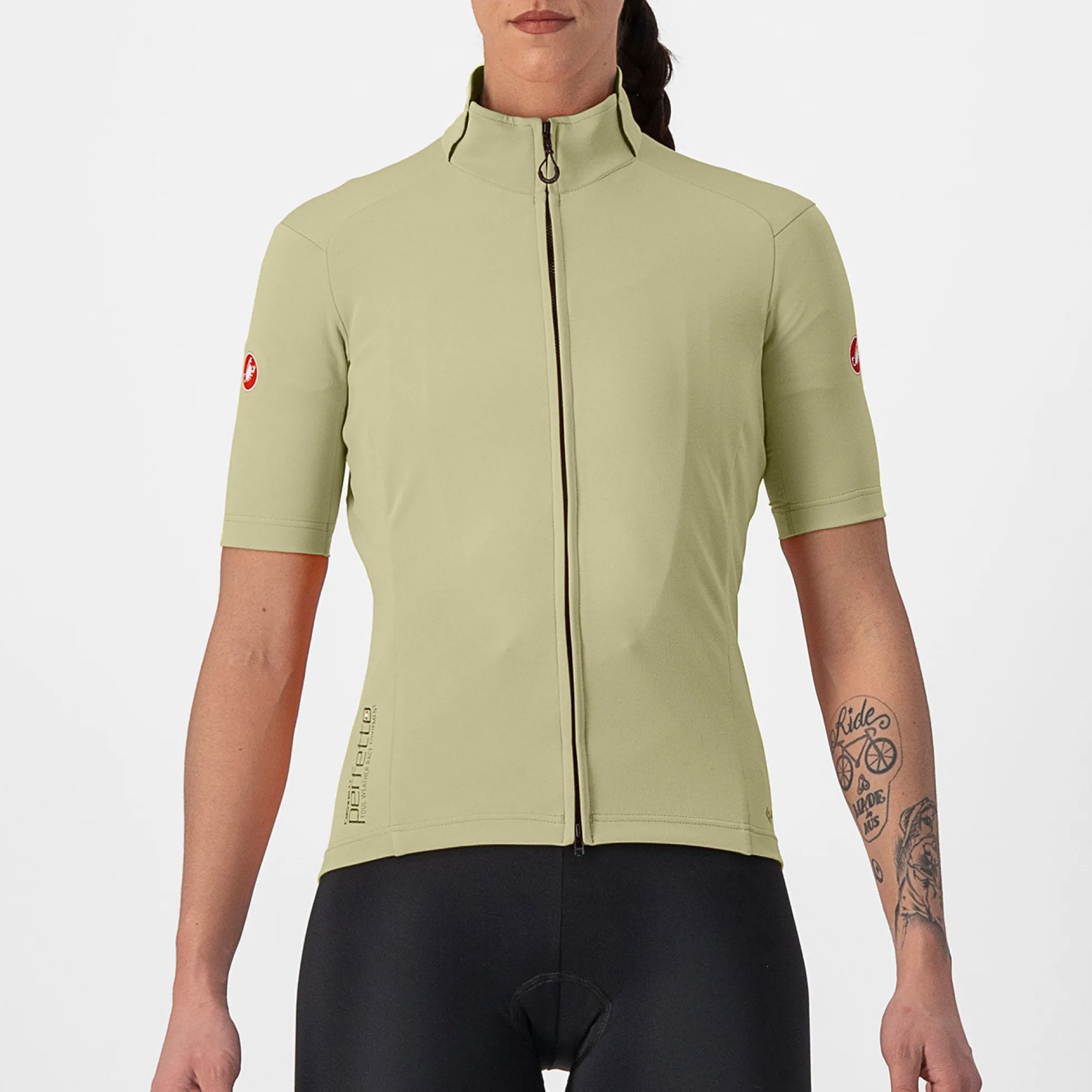Maglia donna Castelli Perfetto RoS 2W Wind - Verde