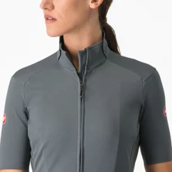 Maglia donna Castelli Perfetto RoS 2W Wind - Grigio