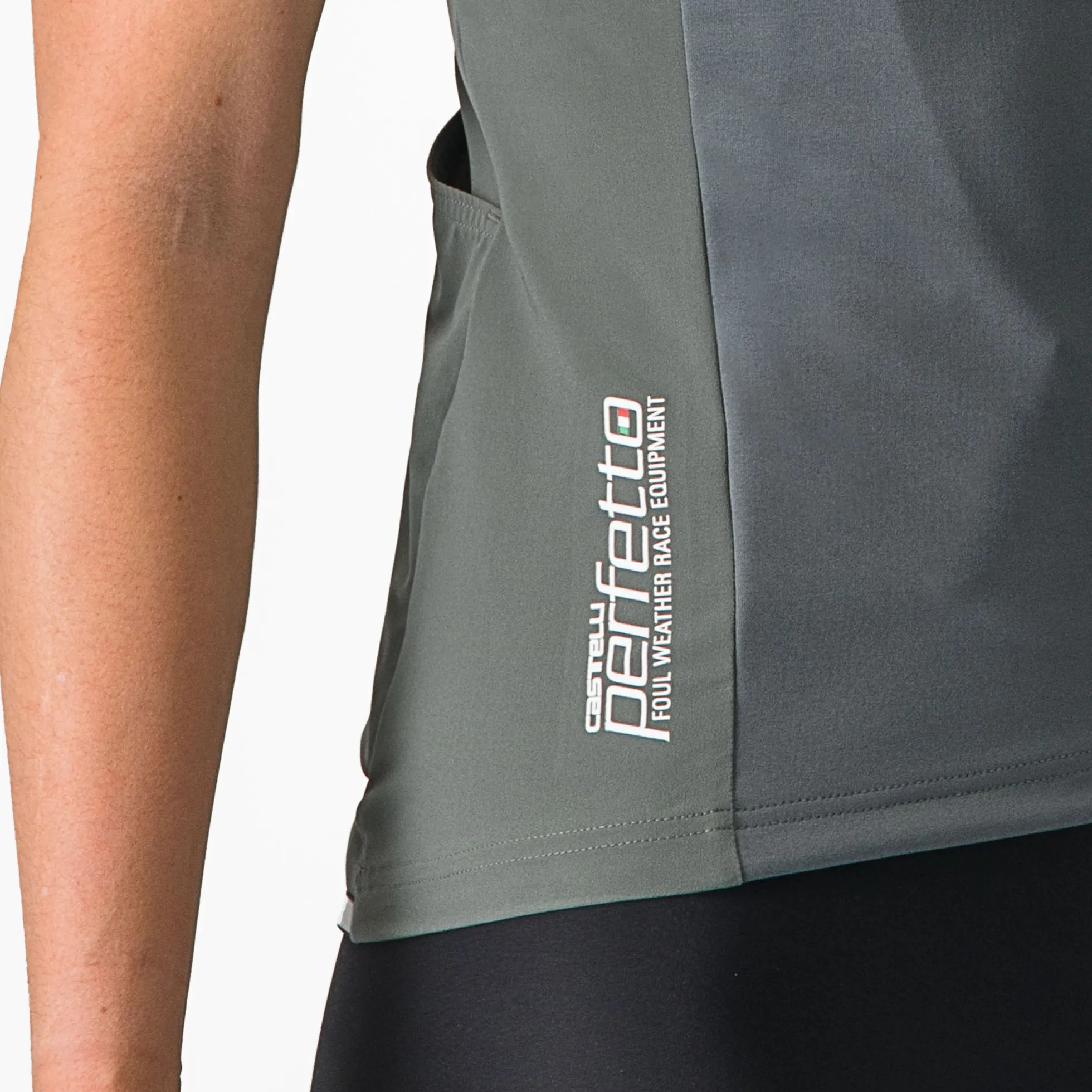 Maglia donna Castelli Perfetto RoS 2W Wind - Grigio