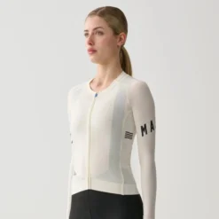 Maglia donna maniche lunghe Maap Aeon - Bianco