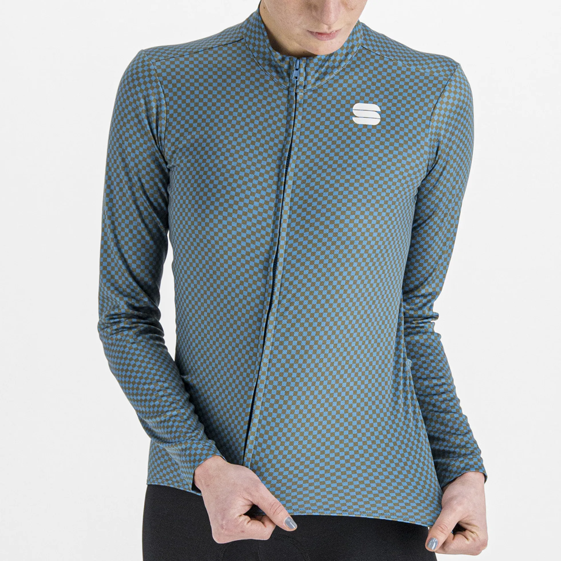 Maglia donna maniche lunghe Sportful Checkmate - Blu