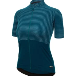 Maglia Donna Santini Color Riga - Verde