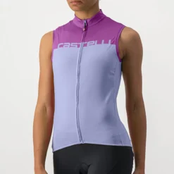 Maglia donna senza maniche Castelli Velocissima - Viola
