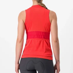 Maglia donna senza maniche Castelli Anima 4 - Rosso