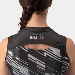 Maglia donna senza maniche Castelli Insider - Nero