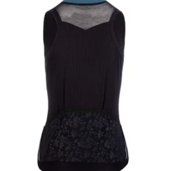 Maglia donna senza maniche Q36.5 L1 Lady Pinstripe - Nero