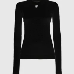 Maglia intima donna maniche lunghe Pissei Mindanao - Nero