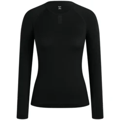 Maglia intima donna maniche lunghe Rapha Merino - Nero