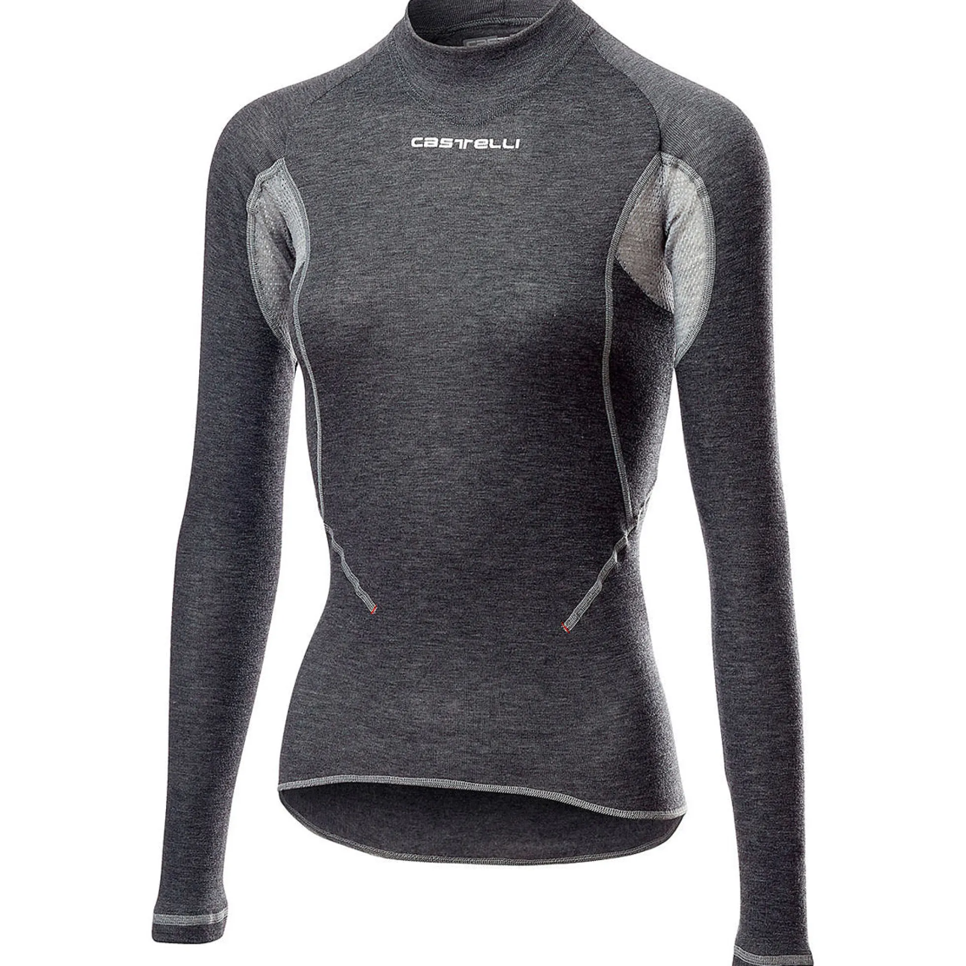 Maglia intima donna maniche lunghe Castelli Flanders Warm 2 - Grigio