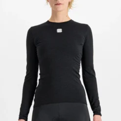 Maglia intima donna maniche lunghe Sportful Merino - Nero