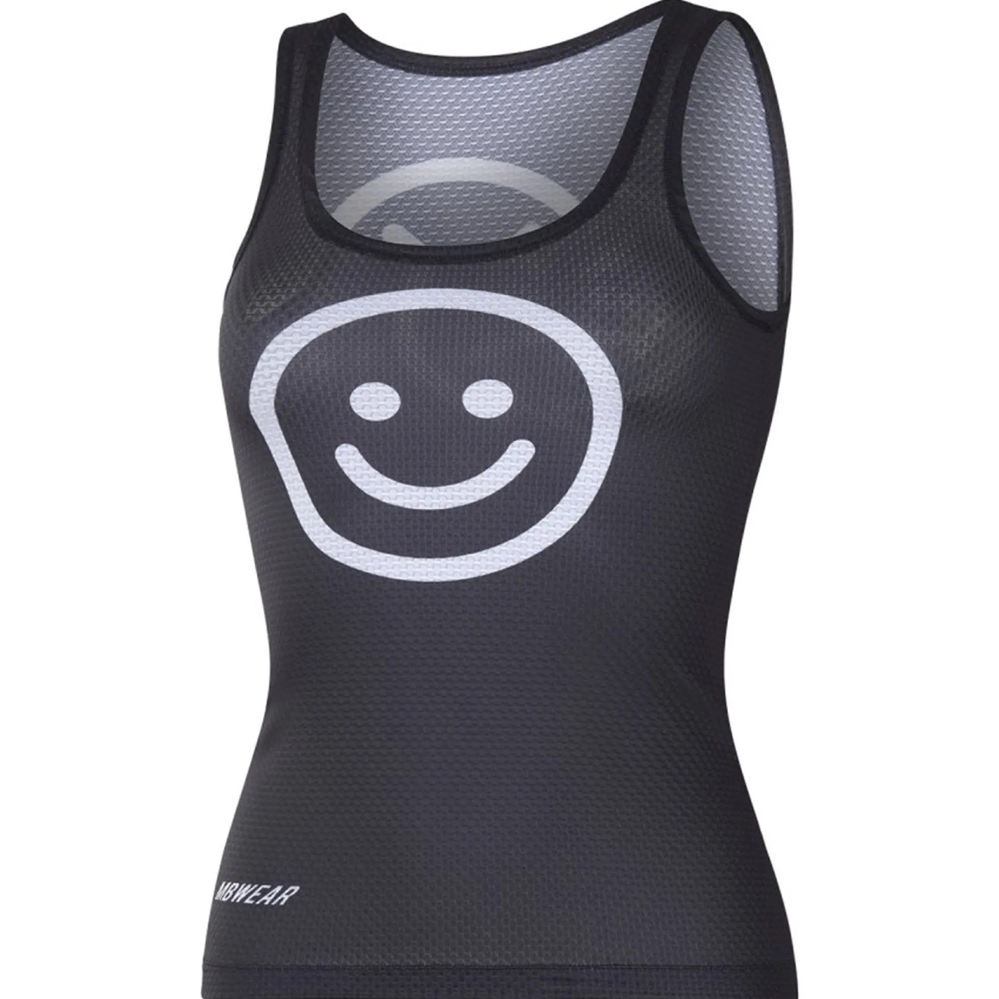 Maglia intima donna senza maniche MBwear Smile - Nero