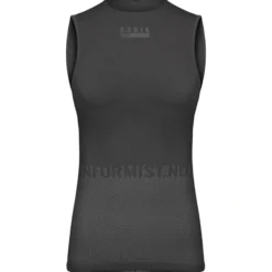 Maglia intima donna senza maniche Gobik Limber Skin Basalt - Nero