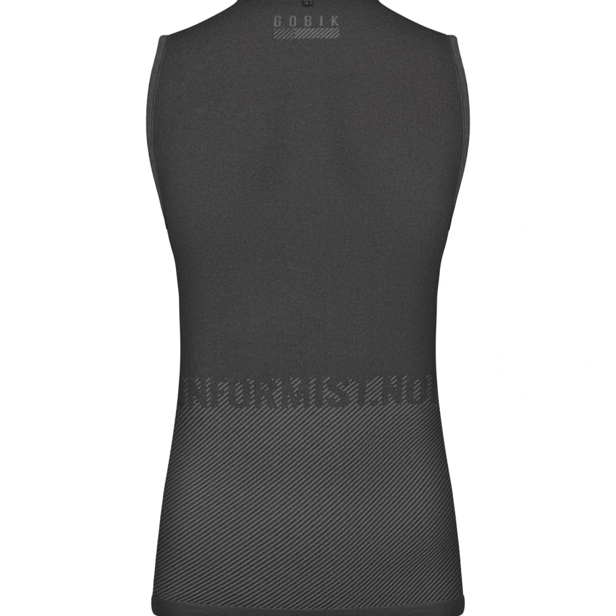 Maglia intima donna senza maniche Gobik Limber Skin Basalt - Nero