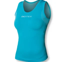 Maglia intima donna senza maniche Biotex Sun - Azzurro