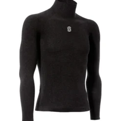 Maglia intima manica lunga collo alto Silverskin X-Warm - Grigio scuro