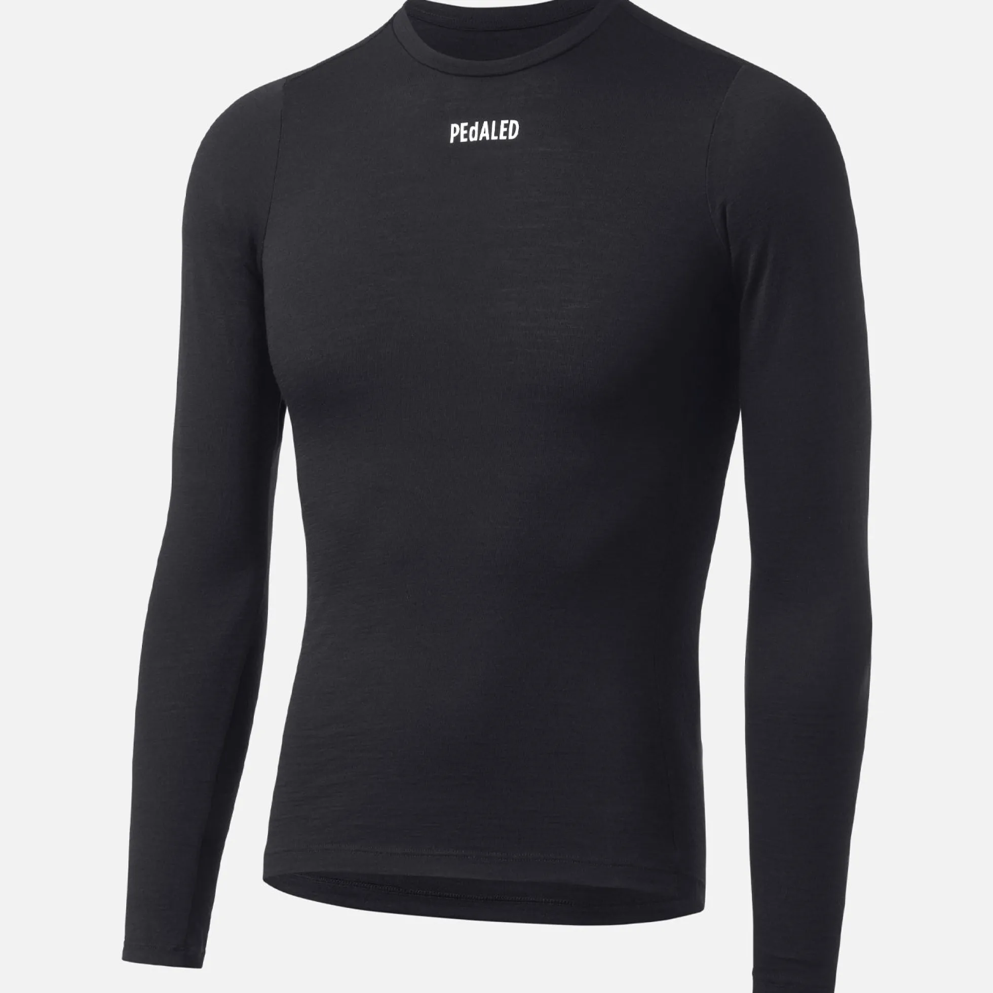 Maglia intima manica lunga Pedaled Essential Merino - Nero
