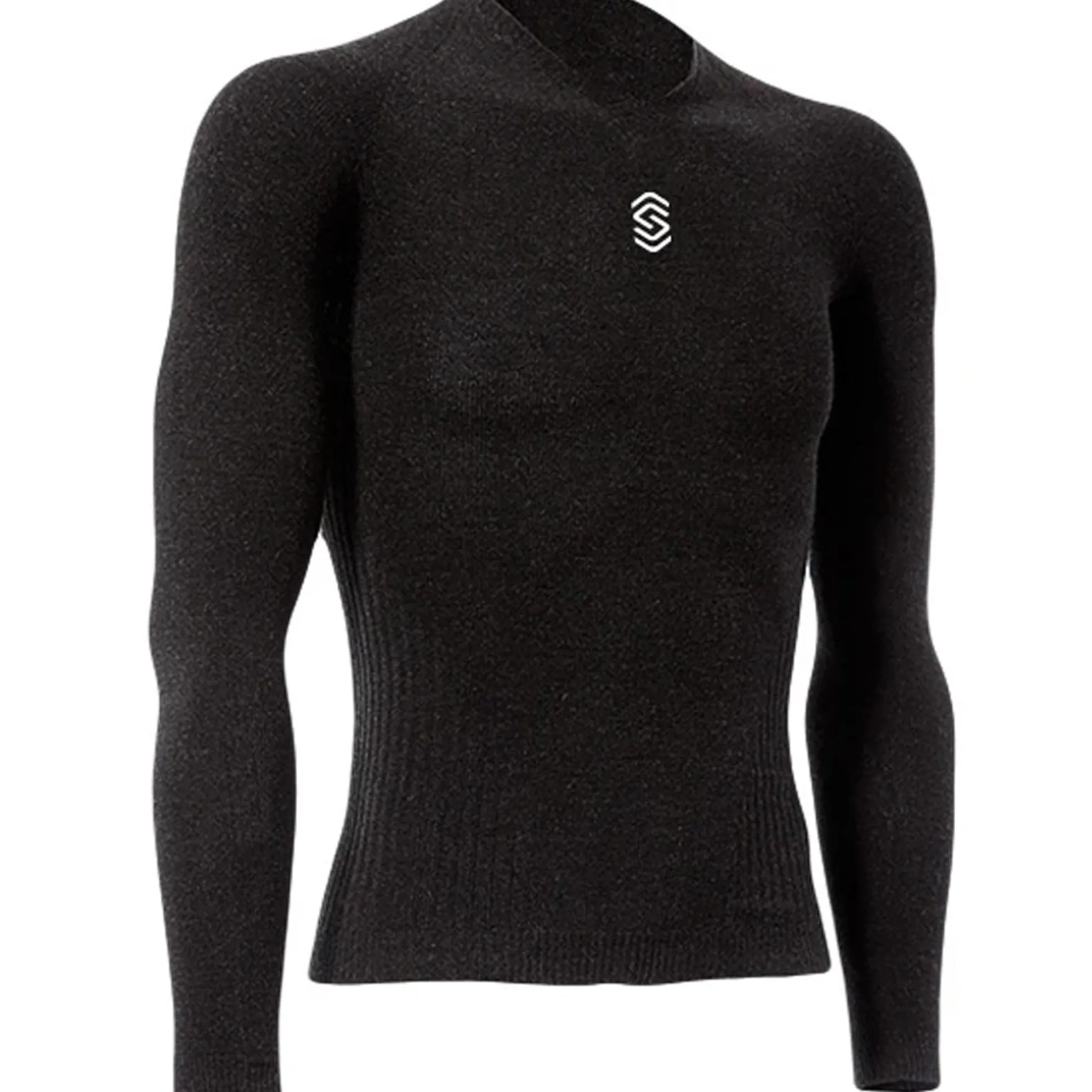 Maglia intima manica lunga Silverskin Stay Warm V neck - Grigio scuro