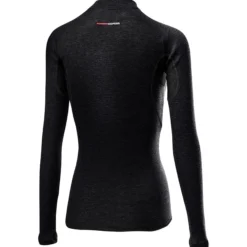 Maglia intima maniche lunghe donna Castelli Flanders Warm 2 - Nero