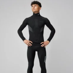 Maglia intima maniche lunghe Pissei Alaska Seamless - Nero