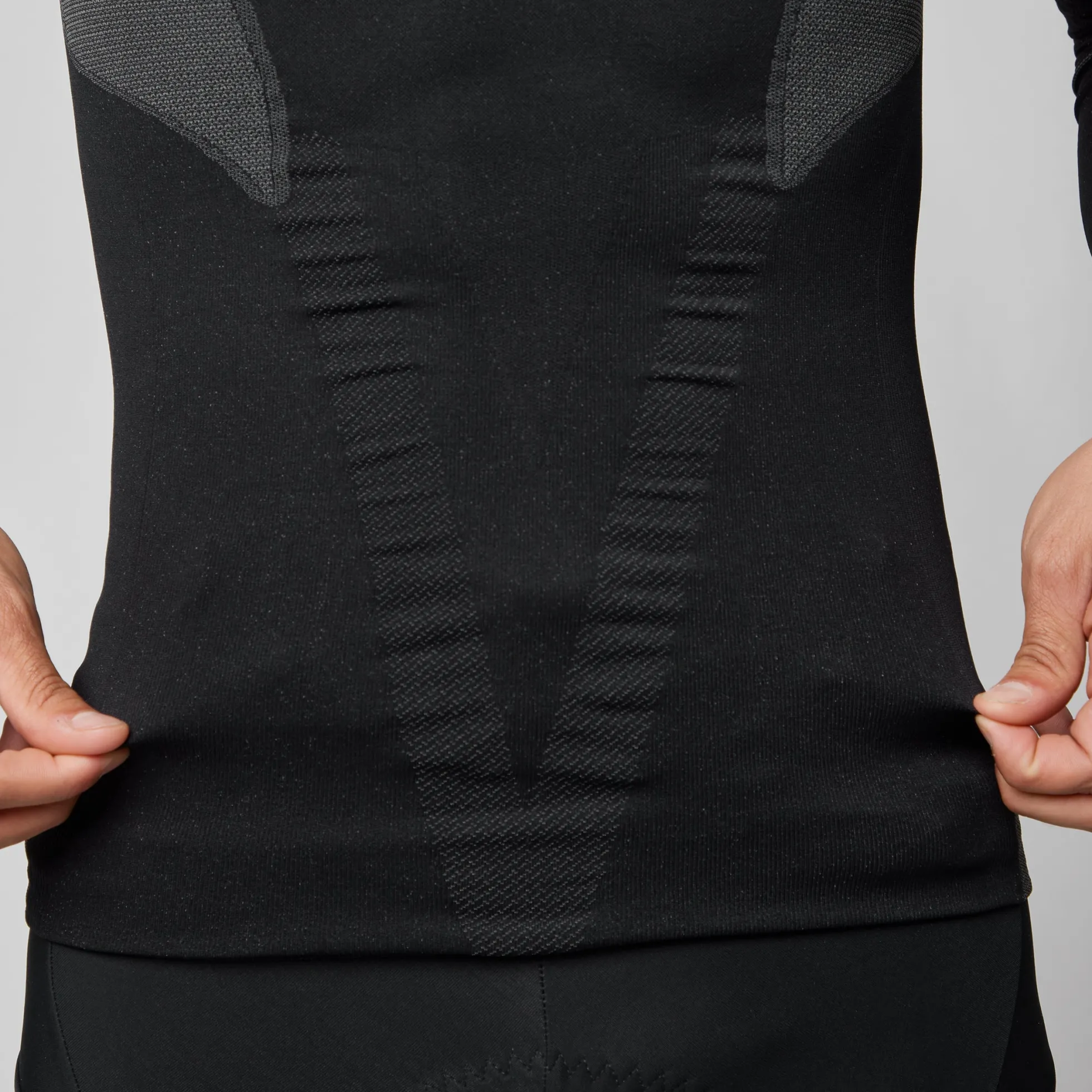Maglia intima maniche lunghe Pissei Alaska Seamless - Nero
