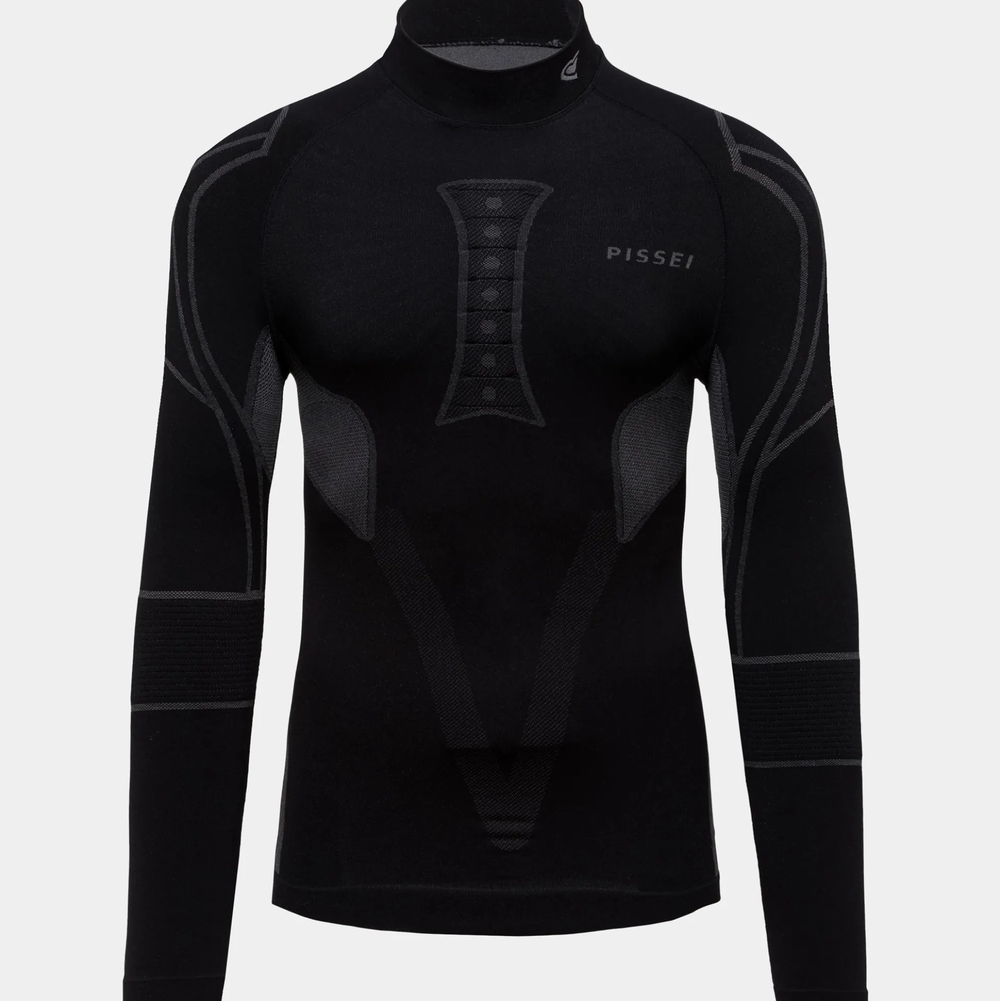 Maglia intima maniche lunghe Pissei Alaska Seamless - Nero