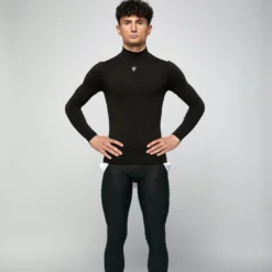 Maglia intima maniche lunghe Pissei Argentum - Nero