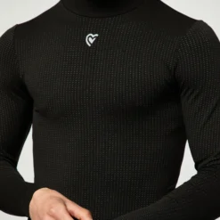 Maglia intima maniche lunghe Pissei Argentum - Nero